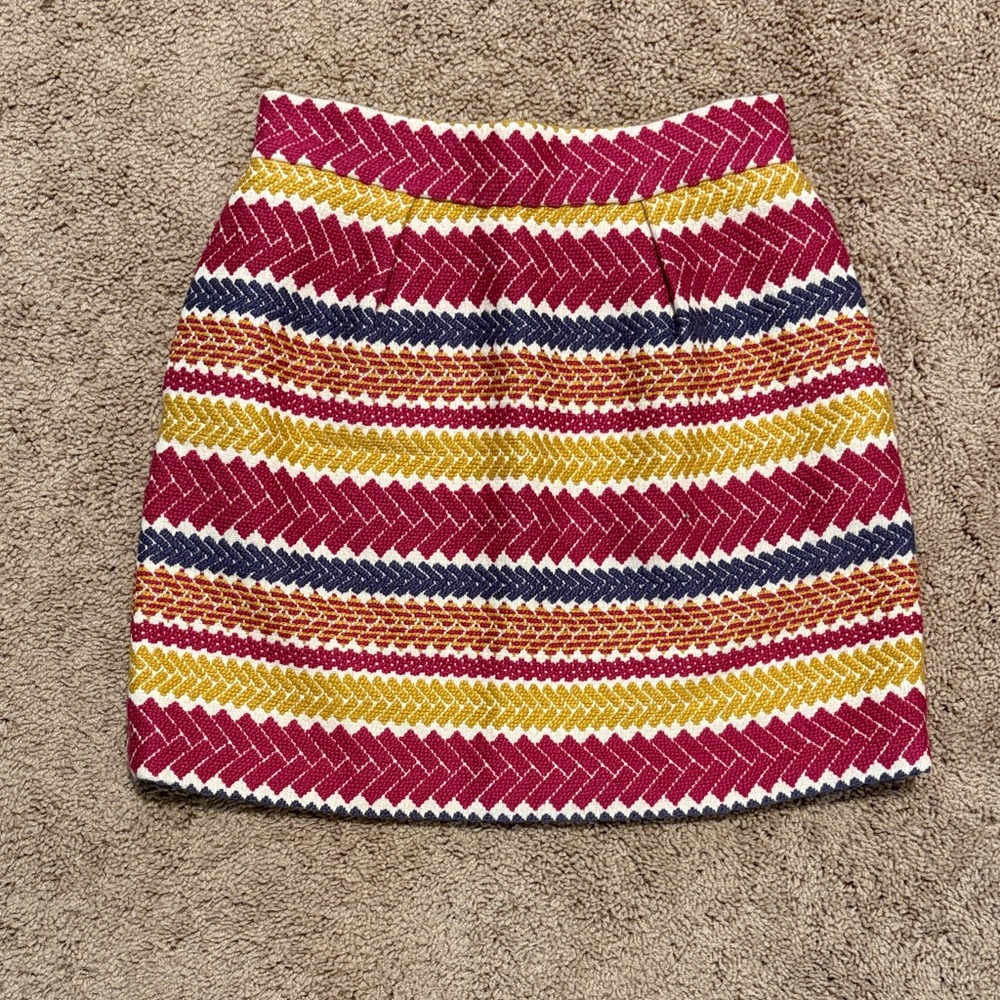 Colorful Knit Patterned Women's Skirt